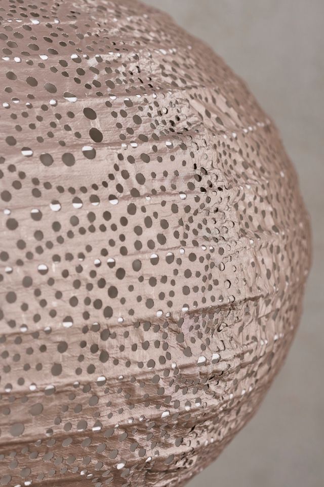 Lace Battery Lantern, Grey Oval #2