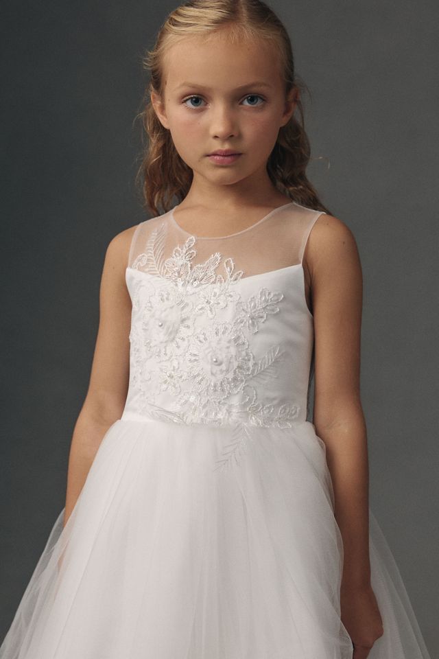 Princess Daliana Embellished Tulle Flower Girl Dress #1