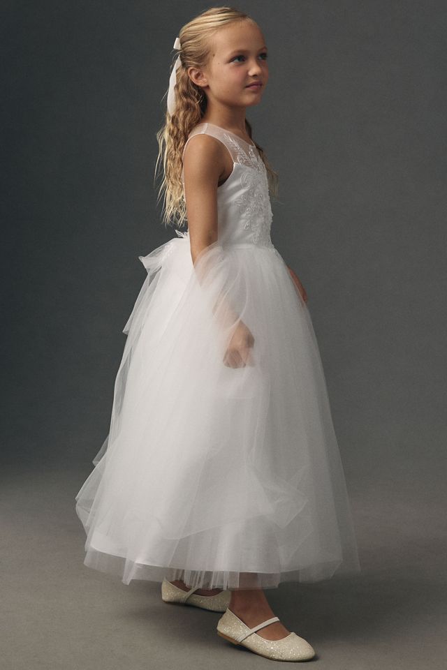 Princess Daliana Embellished Tulle Flower Girl Dress #3