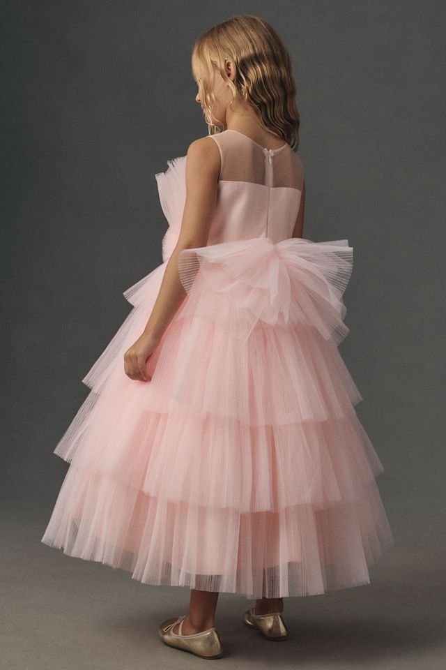 Princess Daliana Tiered Tulle Flower Girl Dress #2