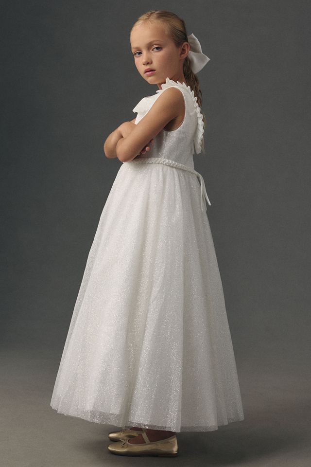 Princess Daliana Sparkle Tulle Flower Girl Dress #3