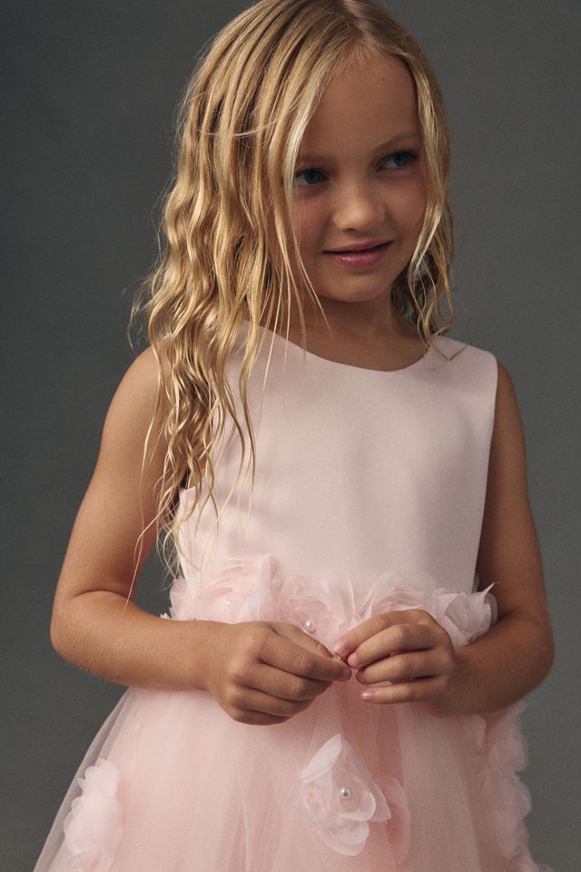 Princess Daliana Rosette Flower Girl Dress #3