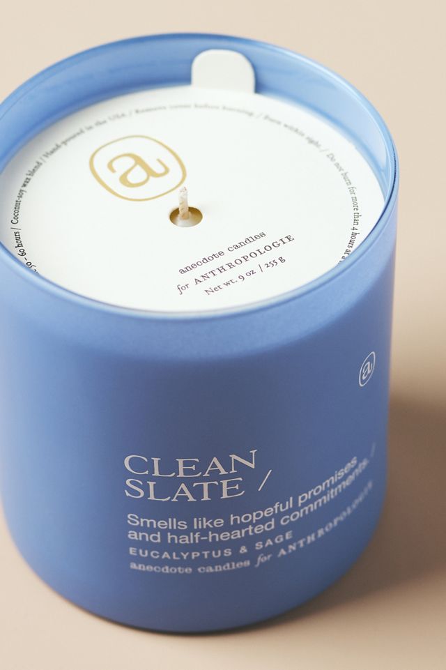 Anecdote Clean Slate Eucalyptus & Sage Glass Candle #1