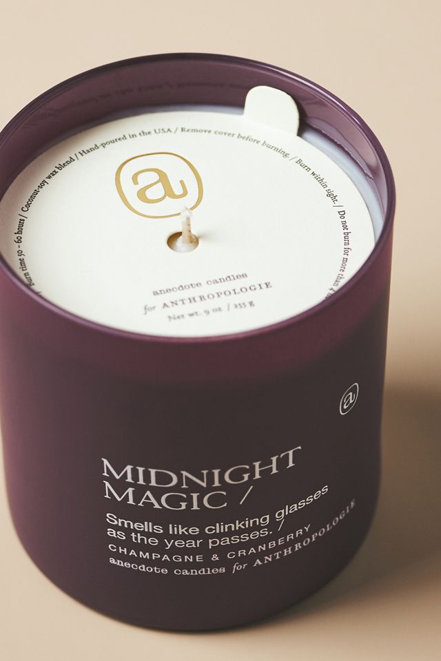 Anecdote Midnight Magic Champagne & Cranberry Glass Candle #1