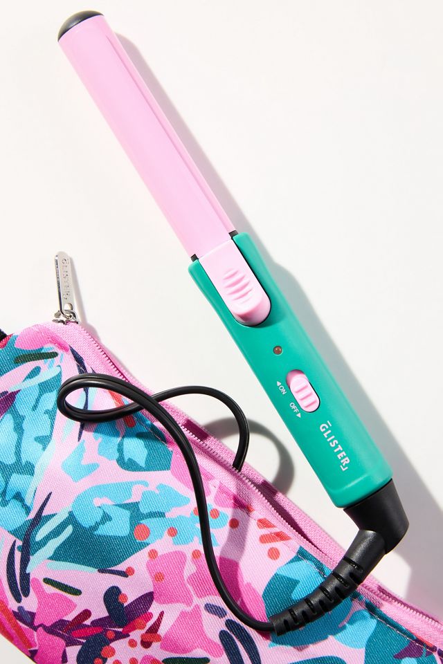 Glister Mini Curls Travel Clip Curler with Carrying Pouch