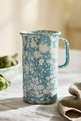 Speckled Enamel Carafe, Blue