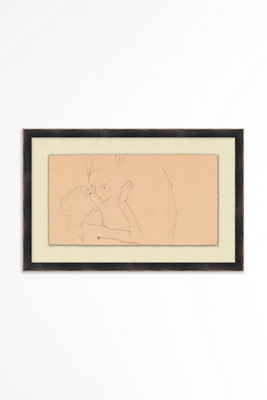 Anthropologie A Kiss Sketch Wall Art
