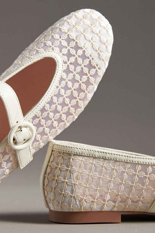 Bibi Lou Floral Mesh Mary Jane Flats #5