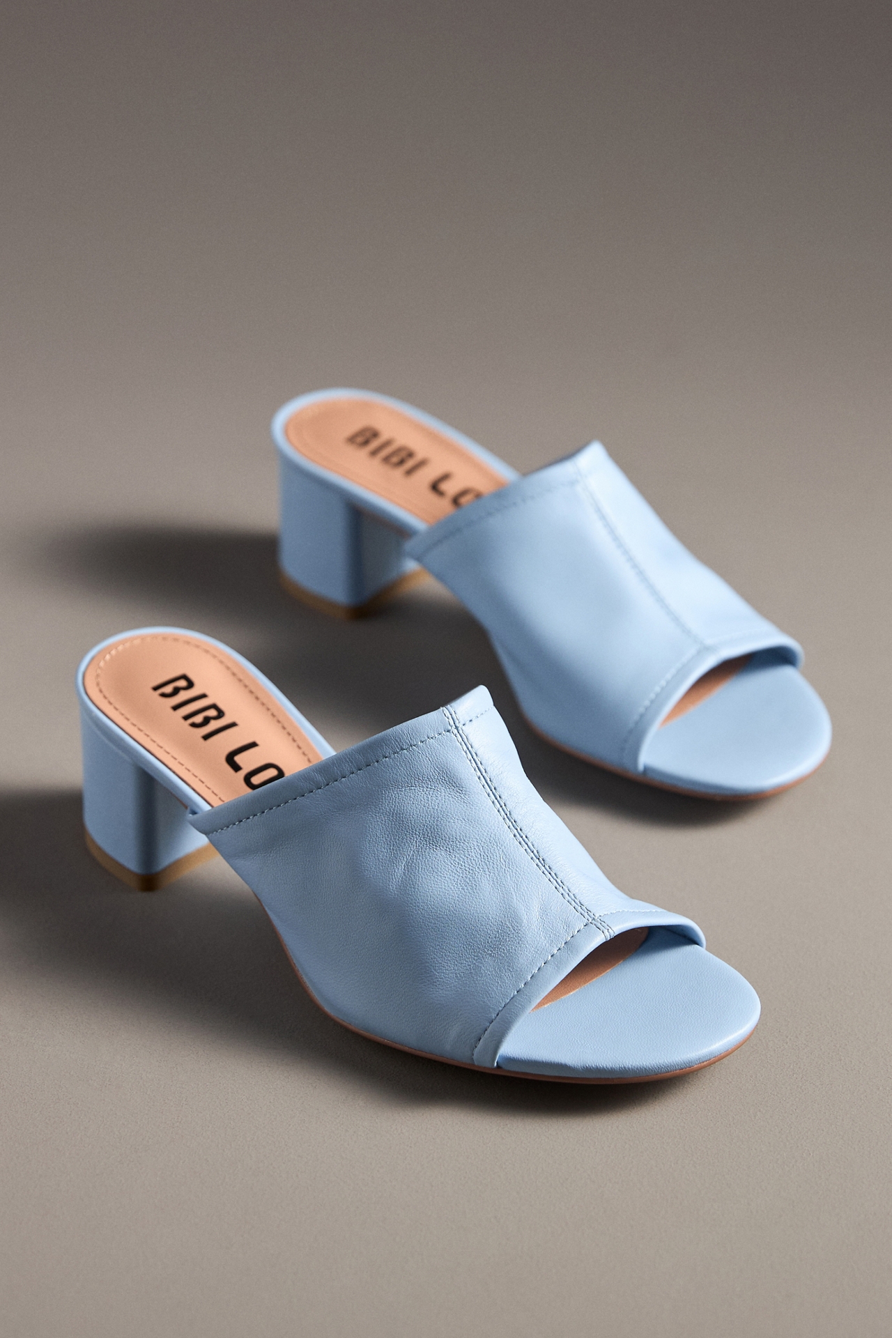 Bibi Lou Block-Heel Mules