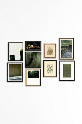 Anthropologie Green Gallery Wall Art