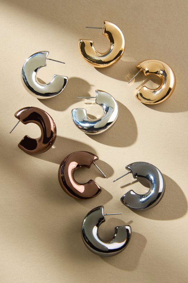 Small Mod Hoop Earrings #3