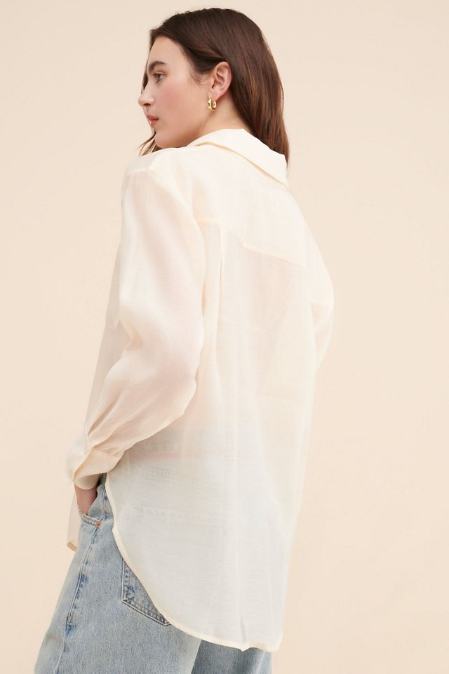 WAYF Organza Buttondown Shirt #1