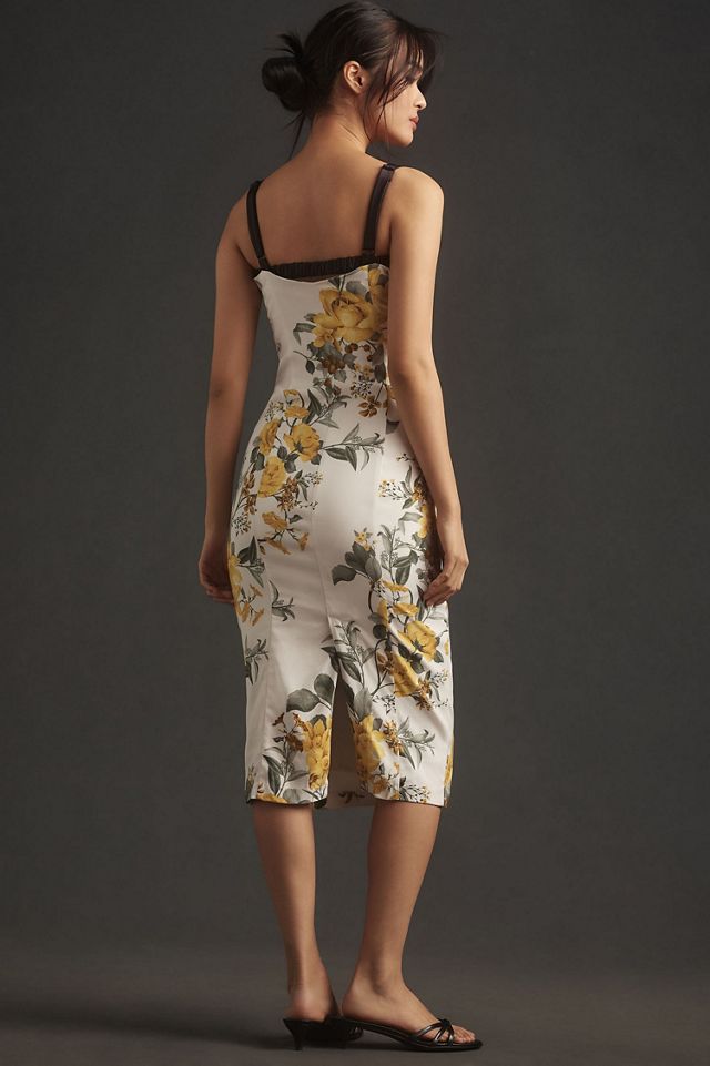 Maeve Sleeveless Square-Neck Column Midi Dress #1