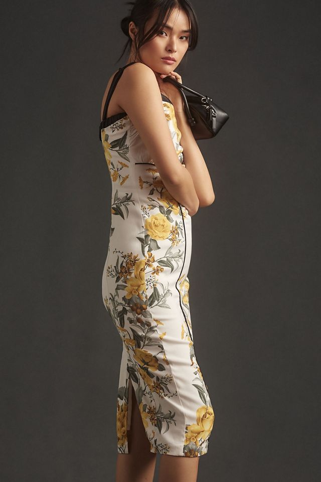 Maeve Sleeveless Square-Neck Column Midi Dress #3