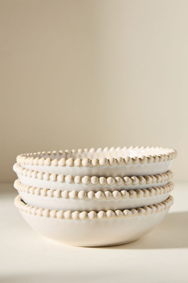 Lyon Portuguese Stoneware Pasta Bowls, Set of 4 #2