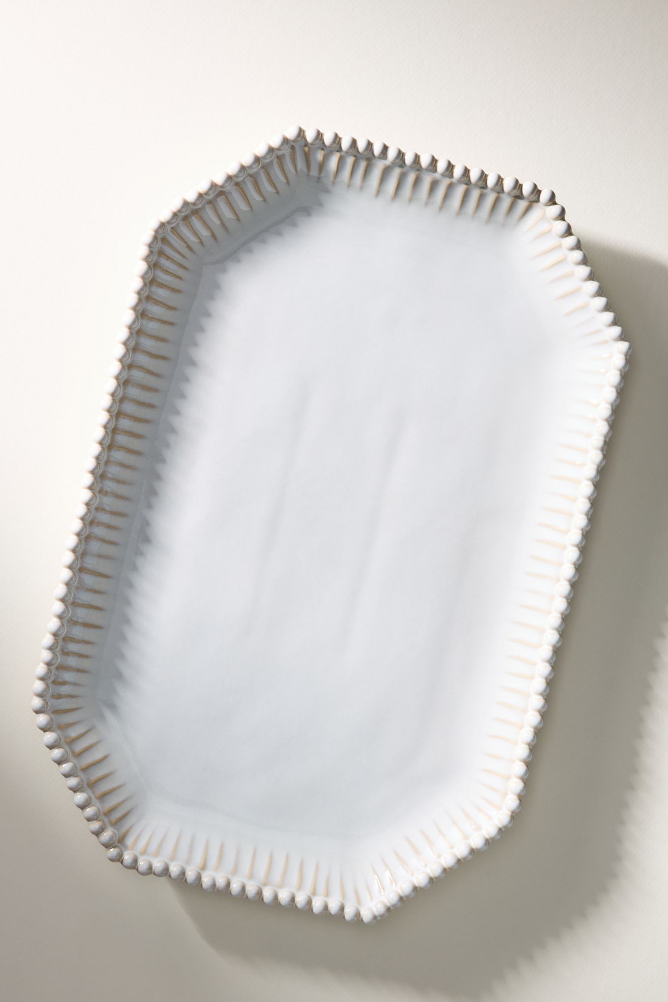 Lyon Portuguese Stoneware Platter - Ivory, Standard, One Size