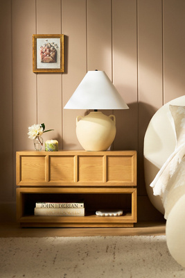 Halstead Oak Open Nighstand | AnthroHome