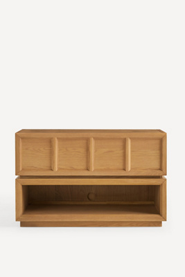 Anthropologie Halstead Oak Open Nighstand