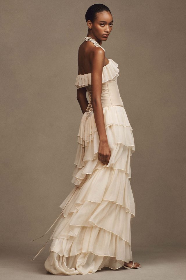 Mirror Palais Silk Ballet Russes Wedding Gown