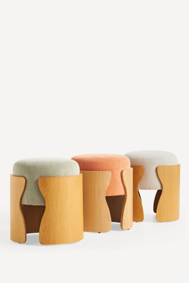 Anthropologie Lusso Velvet Stool