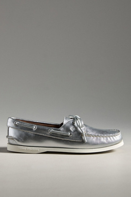 Sperry Authentic Original Two-eye Boat Shoe In Silver