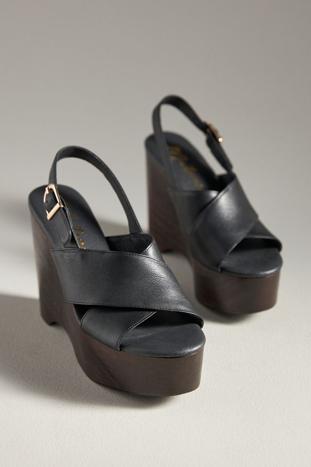 Matisse Fox Wood-Bottom Platform Sandals #1