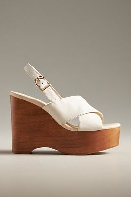 MATISSE FOX WOOD-BOTTOM PLATFORM SANDALS