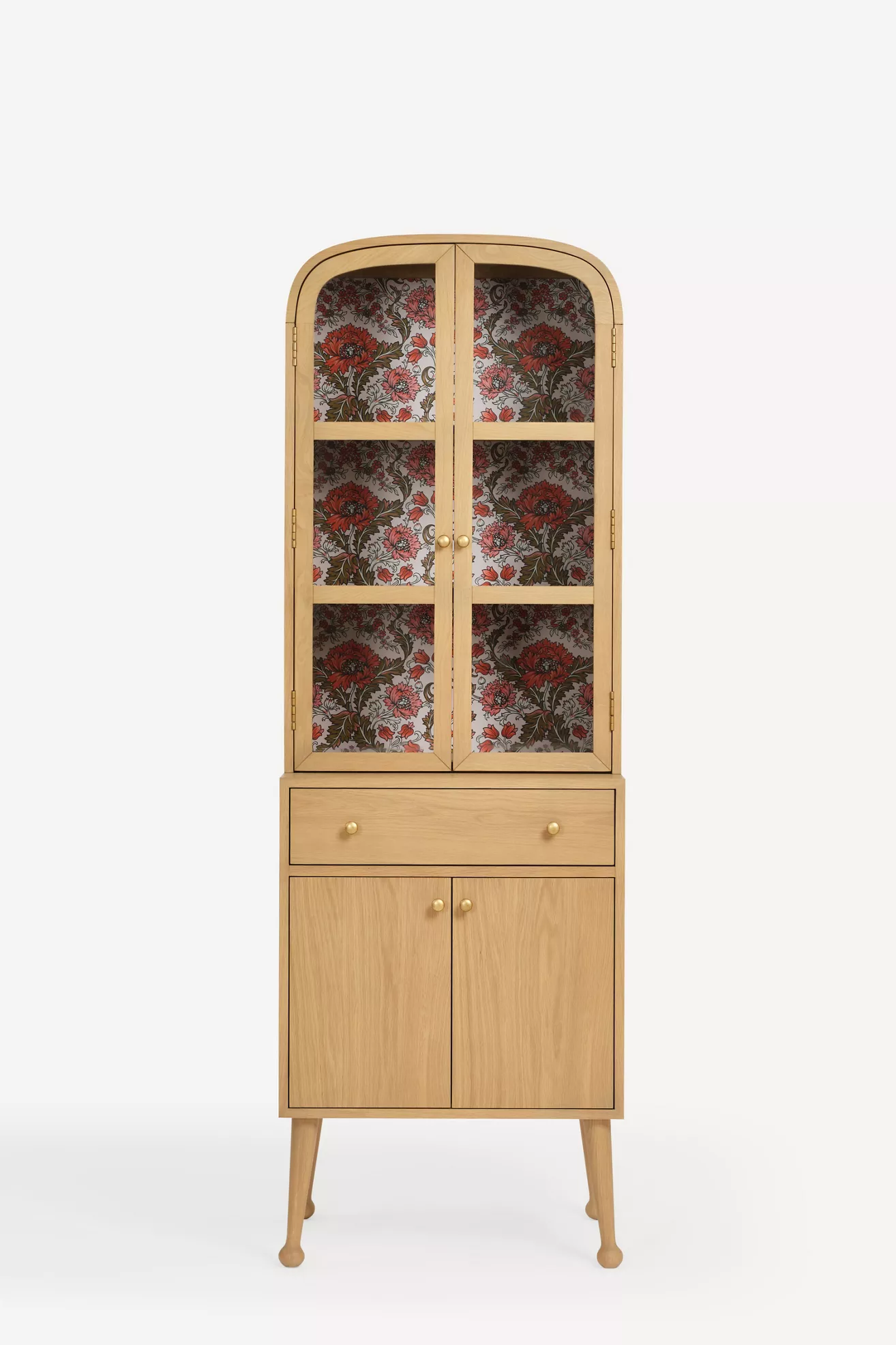 Moretti 26" Oak Display Hutch - thumbnail 8