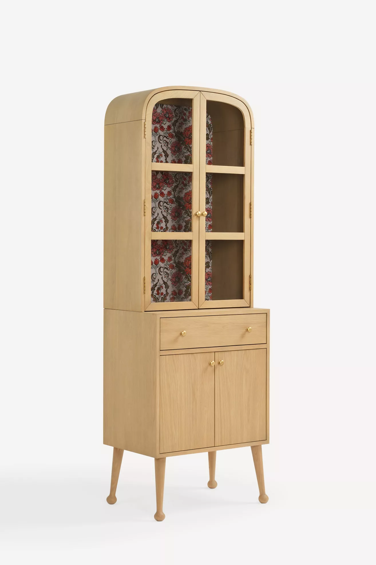Moretti 26" Oak Display Hutch - thumbnail 10