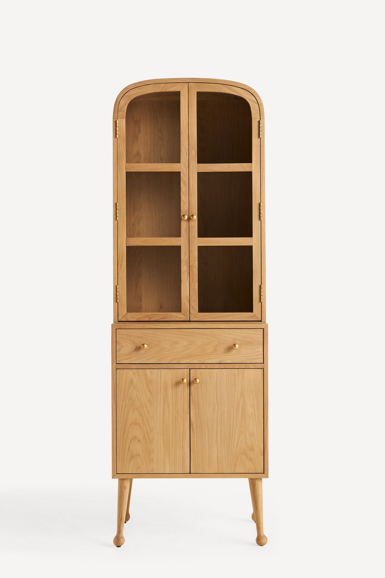 Moretti Oak Bar Cabinet - Light Sand, One Size