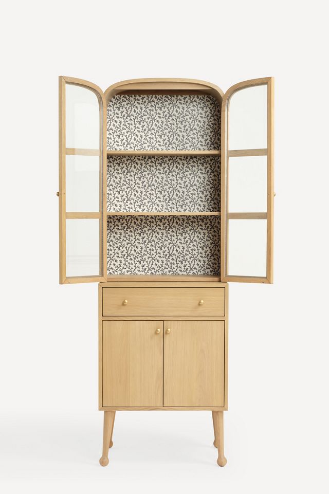 Moretti Oak Bar Cabinet #1
