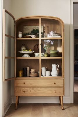 Moretti Oak Curio Cabinet