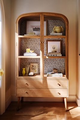 Moretti Oak Curio Cabinet