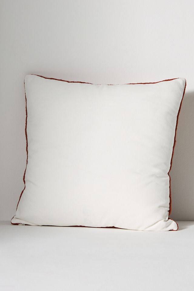 Cotton Crochet Heart Pillow #1