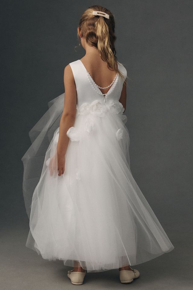 Princess Daliana Rosette Flower Girl Dress #2