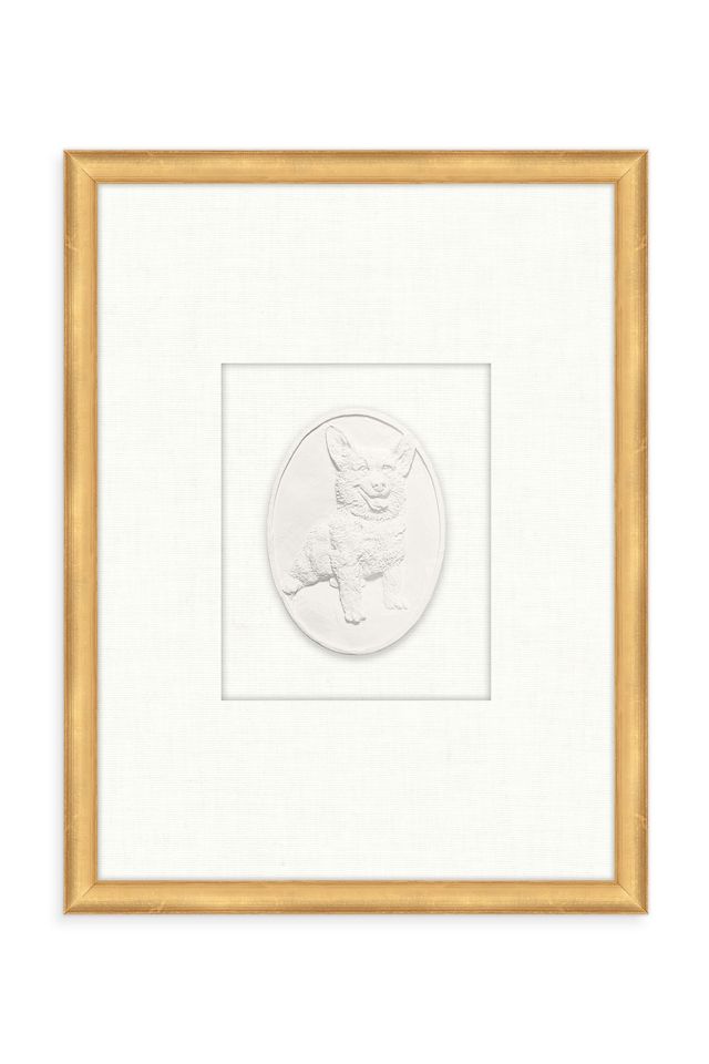 Dog Cameo Wall Art #1
