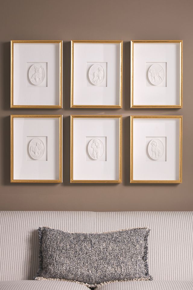 Dog Cameo Wall Art #2