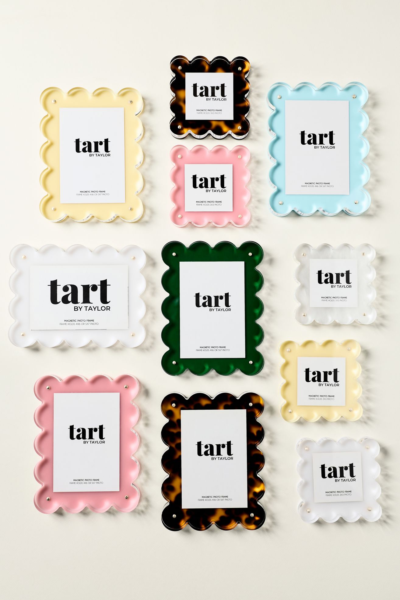 Acrylic Scalloped Picture Frame - Blue Sea, Standard