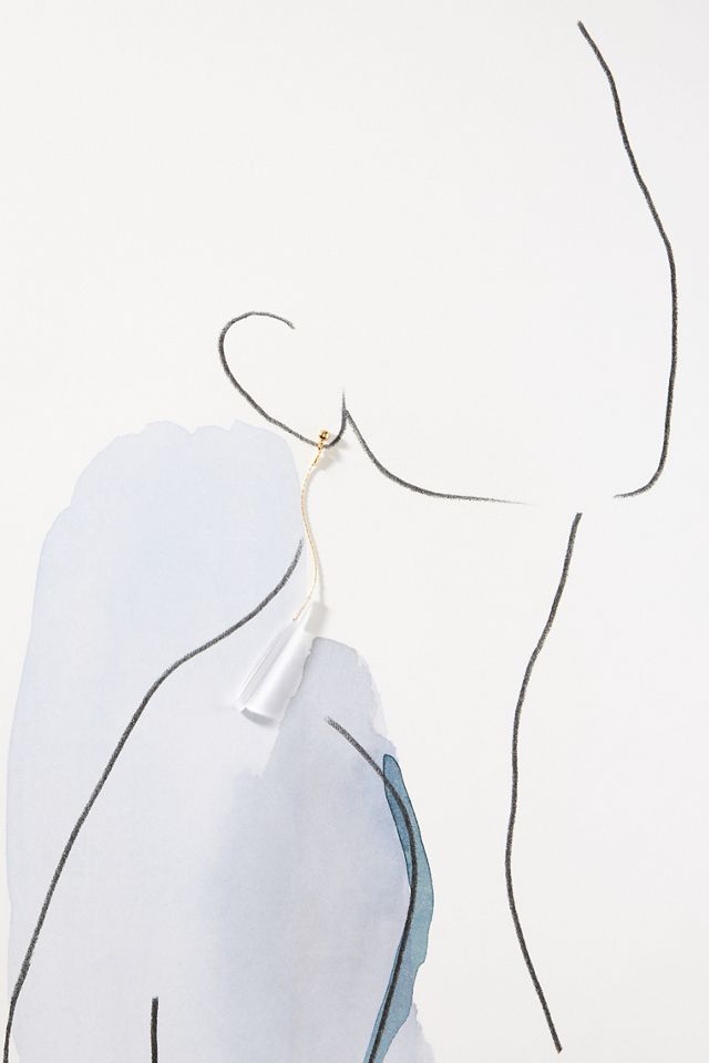 A.B. Ellie Glass Strand Drop Earrings #1