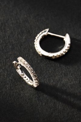 Diamond Hoop Earrings
