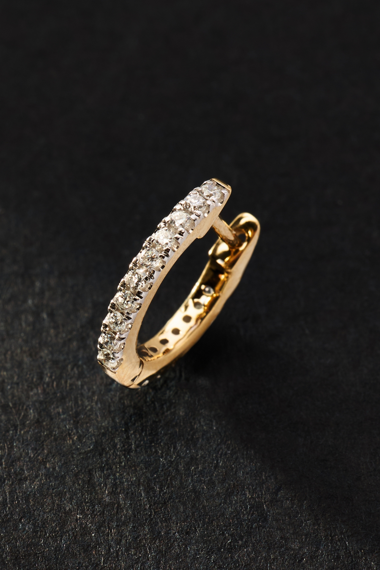 Diamond Hoop Earrings