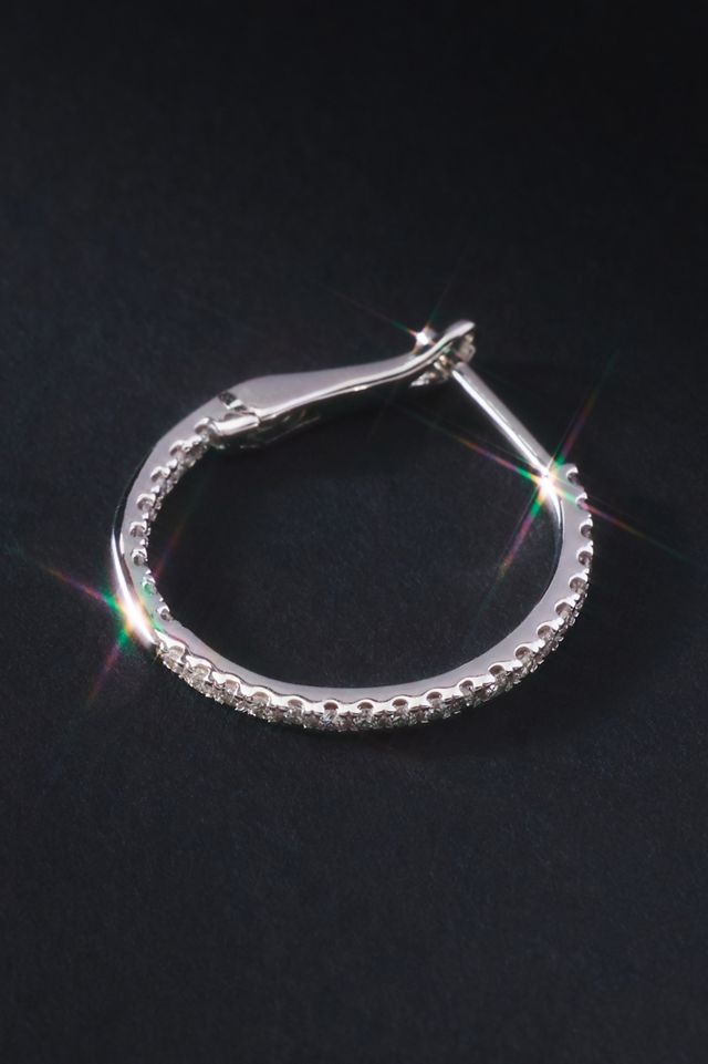 Diamond Hoop Earrings #1