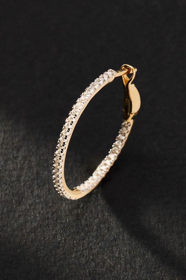 Diamond 0.5ct Hoop Earrings #1