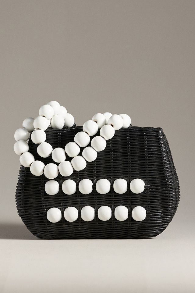 Bali Beaded Straw Satchel #2