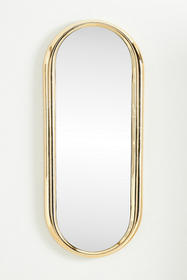Anthropologie Chantal Curved Metallic Wall Mirror
