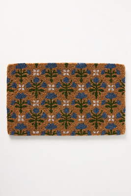 Laura Block Printed Coir Doormat