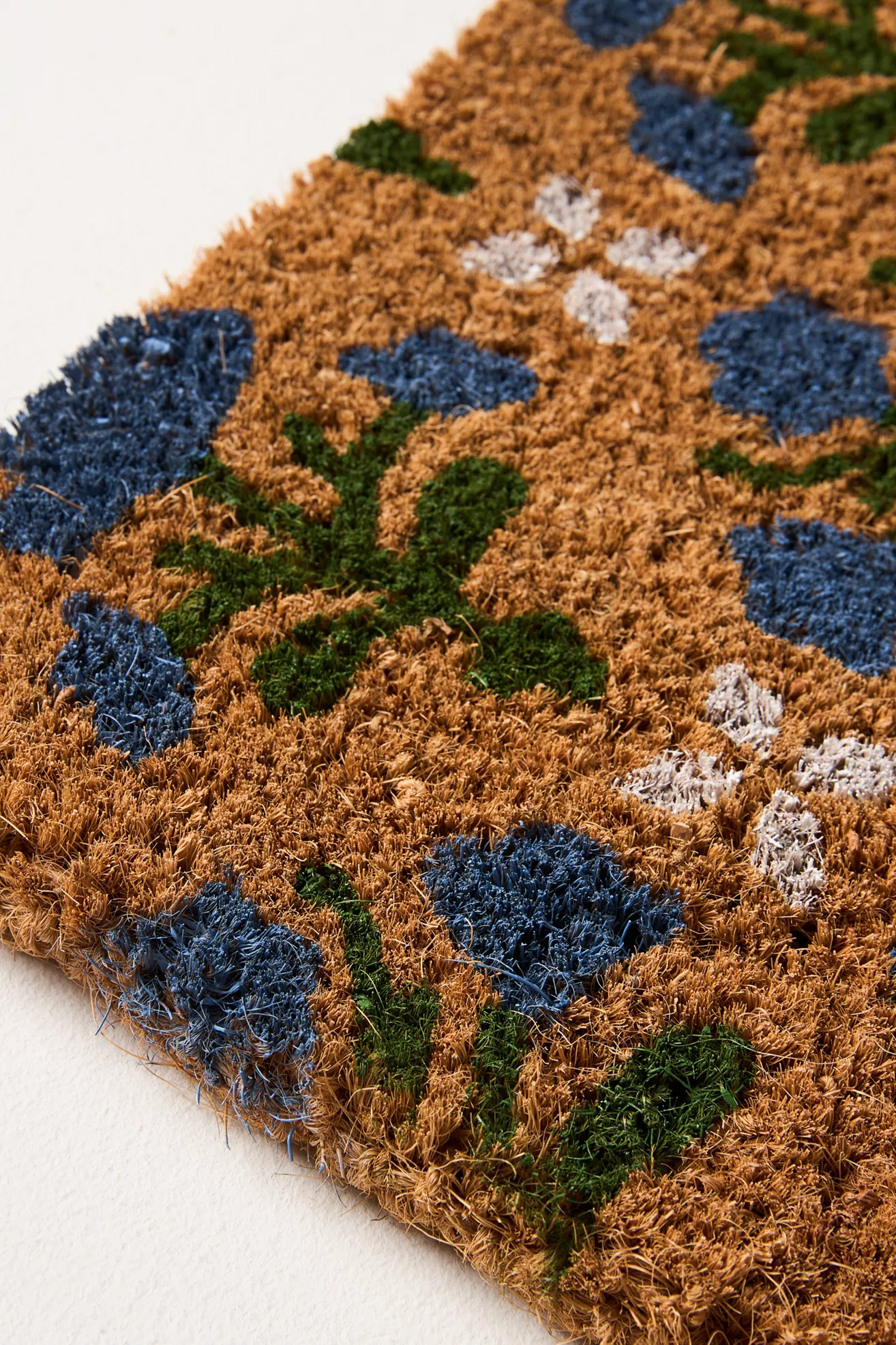 Laura Block Printed Coir Doormat - thumbnail 2