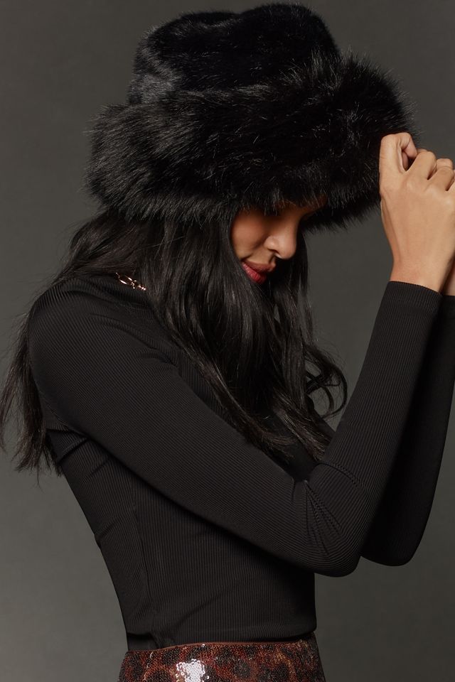 By Anthropologie Faux-Fur Hat #1