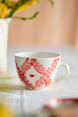 Heart + Garland Artisan Stoneware Mug