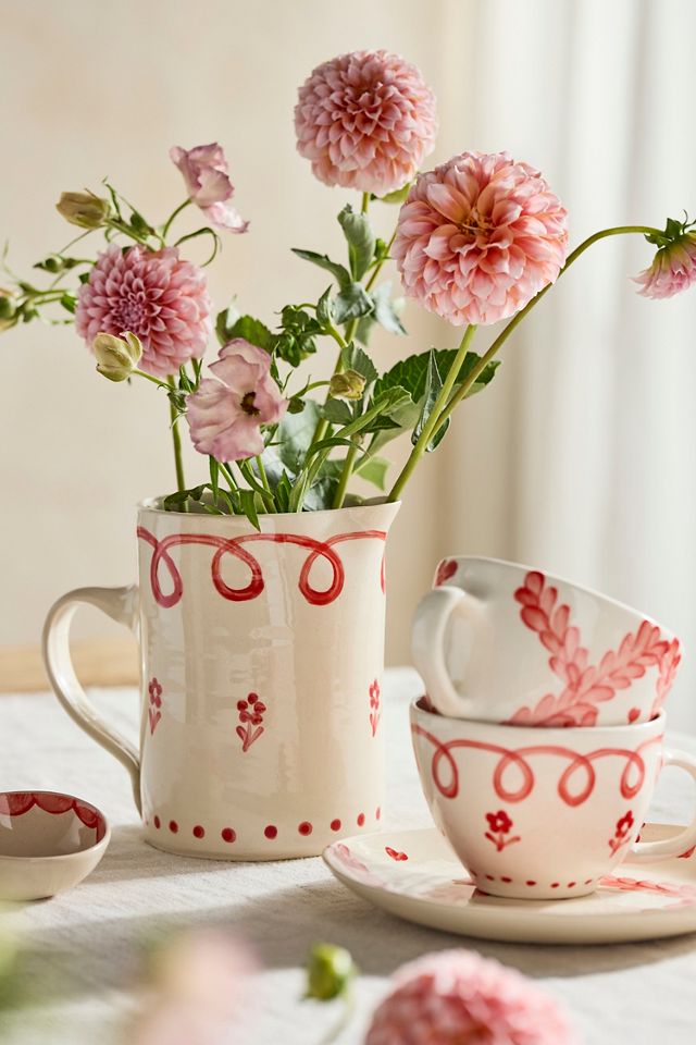 Heart + Garland Artisan Stoneware Mug #2